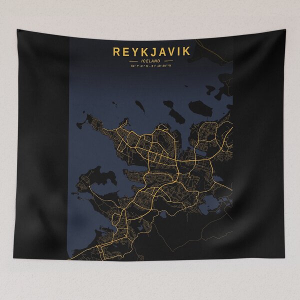 Item preview, Reykjavik Golden Map designed and sold by My Digital Mind.