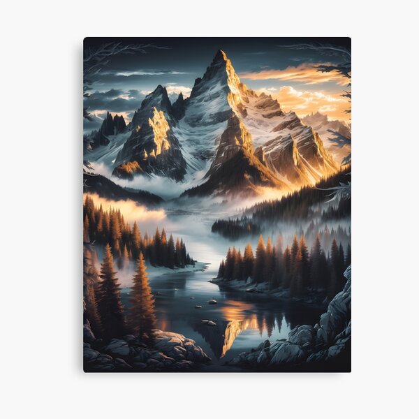 Item preview, Ice-Topped Mountains designed and sold by AnamMHavan.