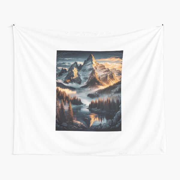 Item preview, Ice-Topped Mountains designed and sold by AnamMHavan.