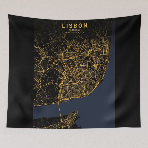 Item preview, Lisbon Golden Map designed and sold by My Digital Mind.