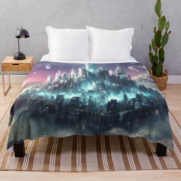 Item preview, City of Glass and Crystals: A Shimmering Floating World designed and sold by AbstractAnom.