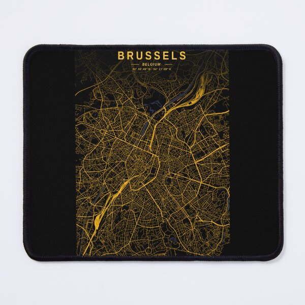 Item preview, Brussels Golden Map designed and sold by My Digital Mind.
