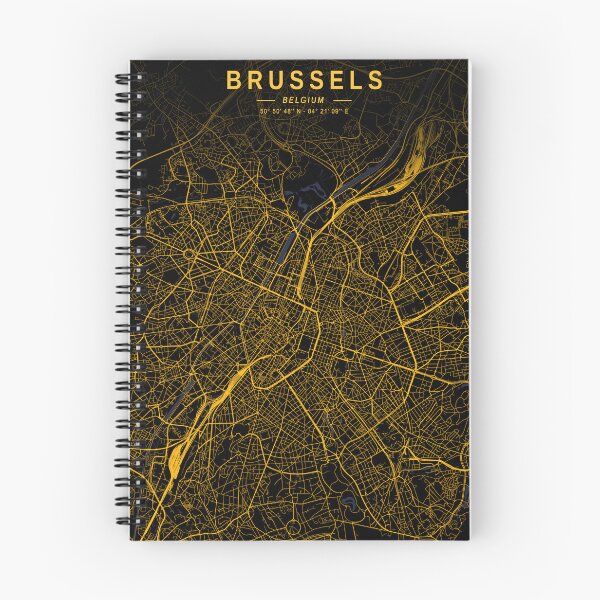 Item preview, Brussels Golden Map designed and sold by My Digital Mind.