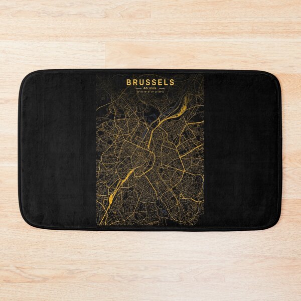 Item preview, Brussels Golden Map designed and sold by My Digital Mind.