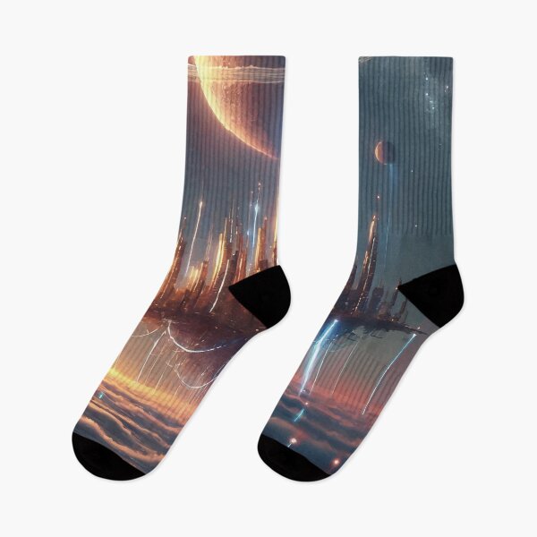 Item preview, Celestial City Above the Clouds: A Cosmic Dream designed and sold by AbstractAnom.