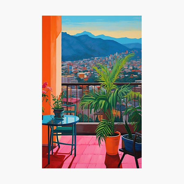 Item preview, Medellin Balcony Sunset designed and sold by GalleryOXO.