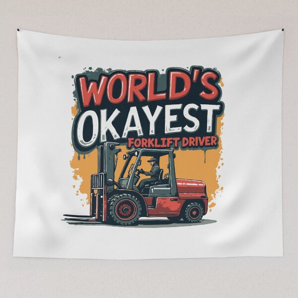 Item preview, World's Okayest Forklift Driver designed and sold by TeesYouWant.