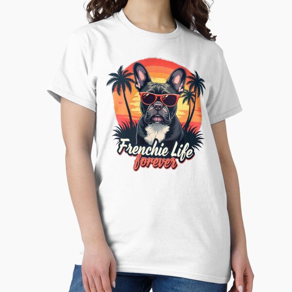 Item preview, Frenchie Life Forever Vintage Sunset Cool French Bulldog designed and sold by perlham123.