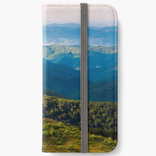 sun lit valley in afternoon iPhone Wallet