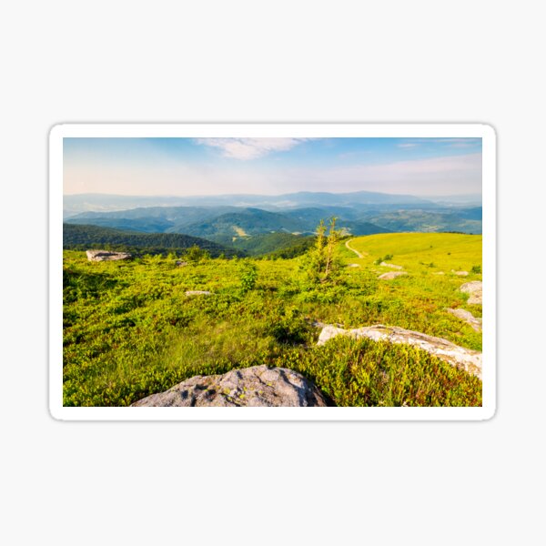 landscape in Carpathian high mountain ridge Sticker
