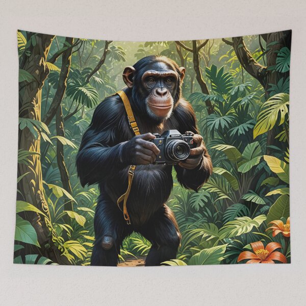 Item preview, A chimpanzee monkey holding a camera designed and sold by yeshayad.