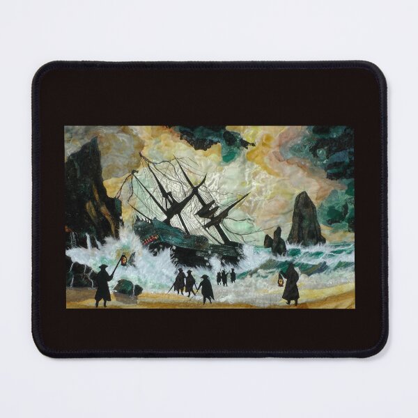 Item preview, Cornish wreckers wreck ship on rocks designed and sold by NisaKiley.