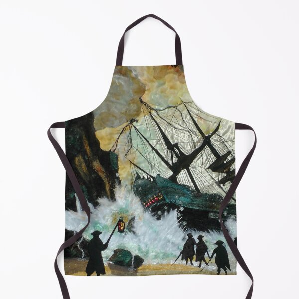 Item preview, Cornish wreckers wreck ship on rocks designed and sold by NisaKiley.