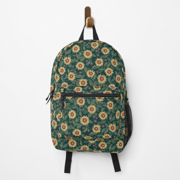 Item preview, sunflower pattern in green and yellow designed and sold by PoppyLaneStudio.