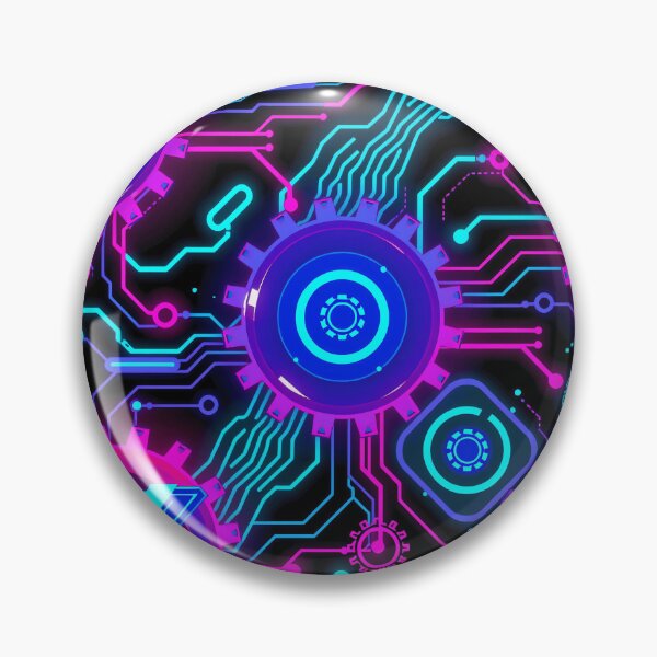 Item preview, Futuristic design with circuit and gear patterns designed and sold by Ink-Studi0.
