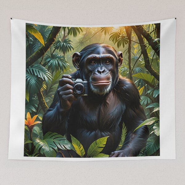 Item preview, A chimpanzee monkey holding a camera designed and sold by yeshayad.