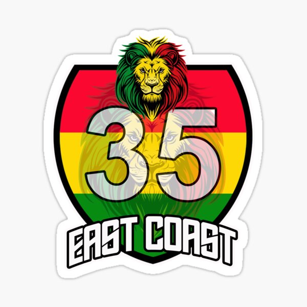 Item preview, Highway 35 East Coast Lion Zion Emblem designed and sold by AJ DA CREATOR.