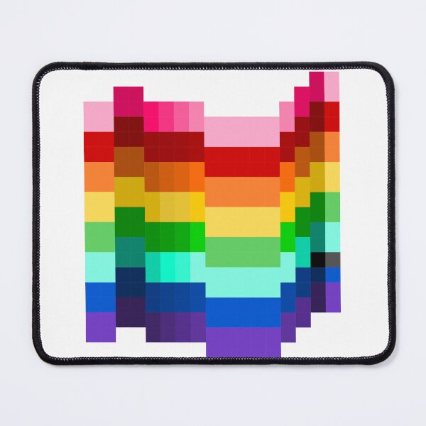 Item preview, Pixel Pride Flag Classic Rainbow designed and sold by HarveyHandcraftsandDesigns.