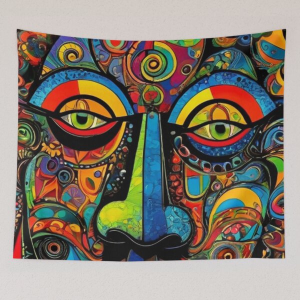 Item preview,  Abstract Face Art designed and sold by TheDarkWardrobe.