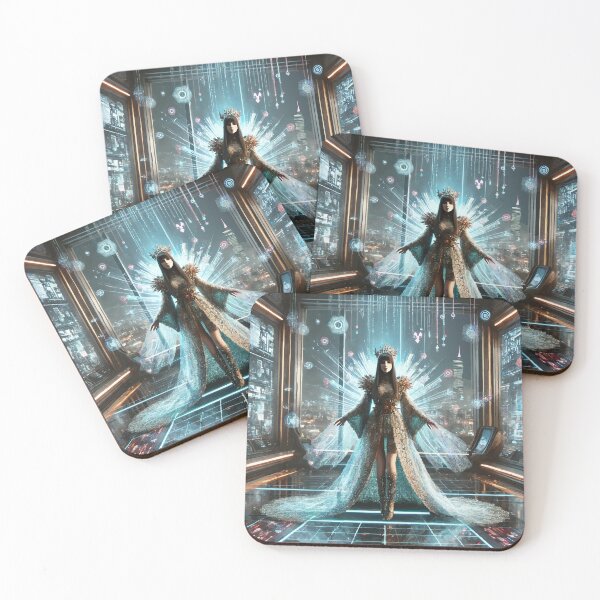 Item preview, The Cyberpunk Queen: Royalty in the Digital Age designed and sold by AbstractAnom.