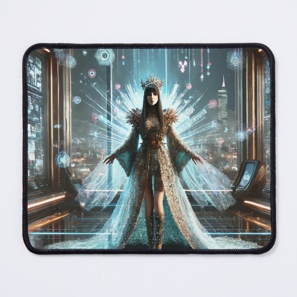Item preview, The Cyberpunk Queen: Royalty in the Digital Age designed and sold by AbstractAnom.