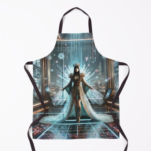 Item preview, The Cyberpunk Queen: Royalty in the Digital Age designed and sold by AbstractAnom.