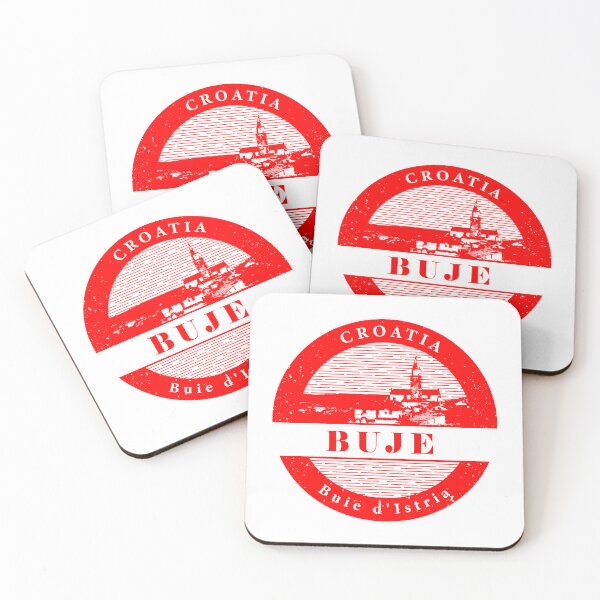 Item preview, The City Buje - Croatia 002 Red designed and sold by MC Art Studio.