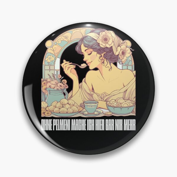 Item preview, No Pelmeni, no beautiful woman Art Nouveau gift designed and sold by Pineapple-Tree.
