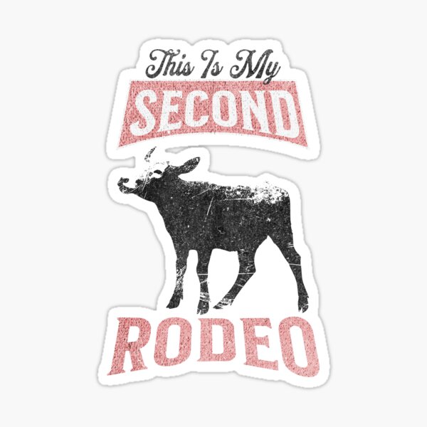 Vista previa del artículo con la obra «Este es mi segundo rodeo - Young Steer Design», diseñado y vendido por EpochFusion.