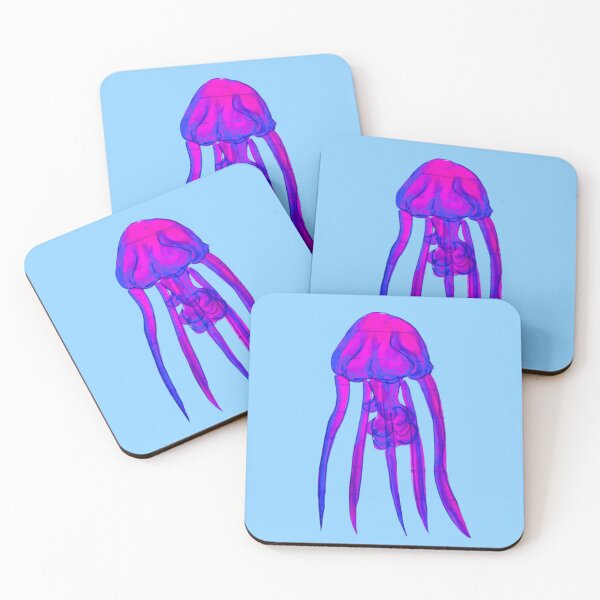 Item preview, Jellyfish: Purple, Pink, Blue – Bright Sticker Design designed and sold by Vision Illustrated.