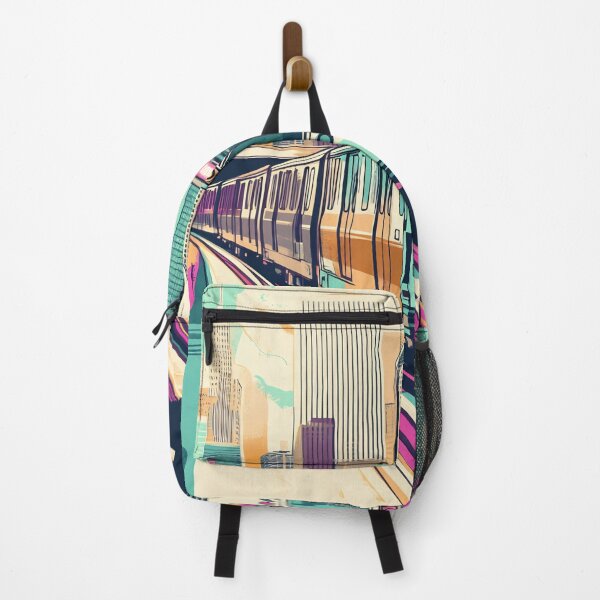 Item preview, Bright train moves through city designed and sold by anytka.