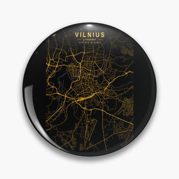 Item preview, Vilnius Golden Map designed and sold by My Digital Mind.