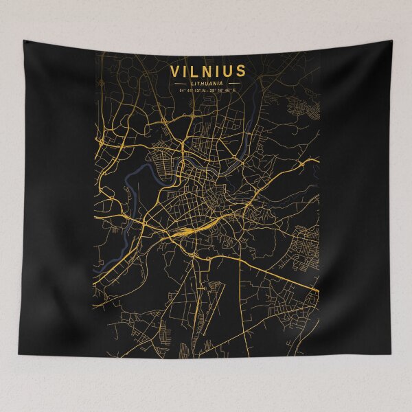 Item preview, Vilnius Golden Map designed and sold by My Digital Mind.