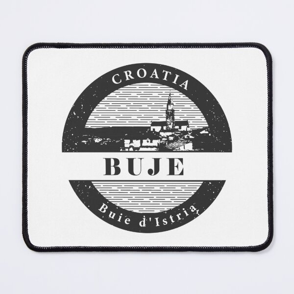 Item preview, The City Buje - Croatia 002 Black designed and sold by MC Art Studio.