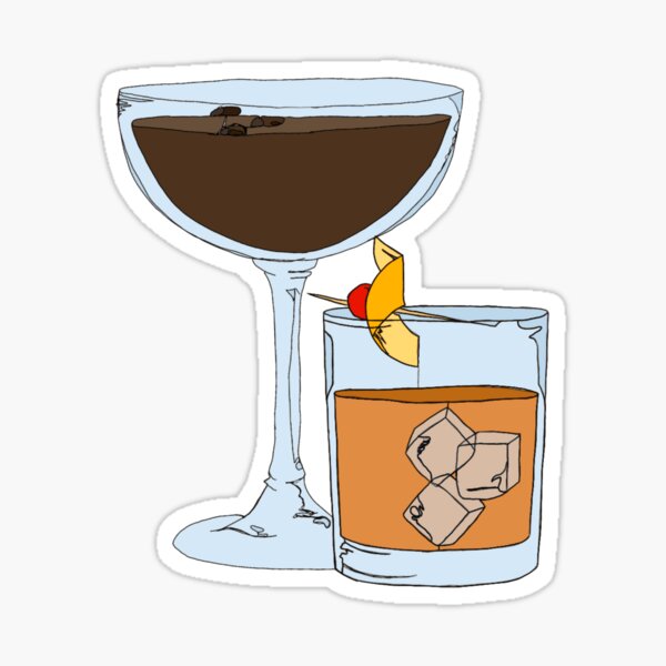 Item preview, Perfect Cocktail Pairing designed and sold by Whimsy Garden Doodles.