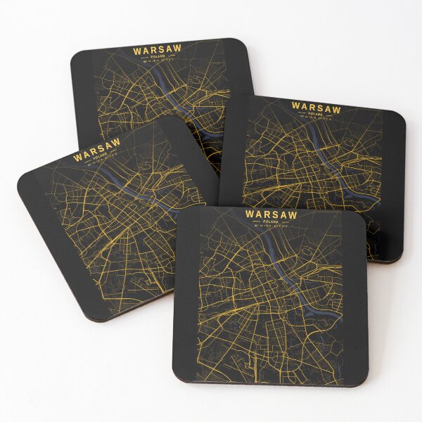 Item preview, Warsaw Golden Map designed and sold by My Digital Mind.