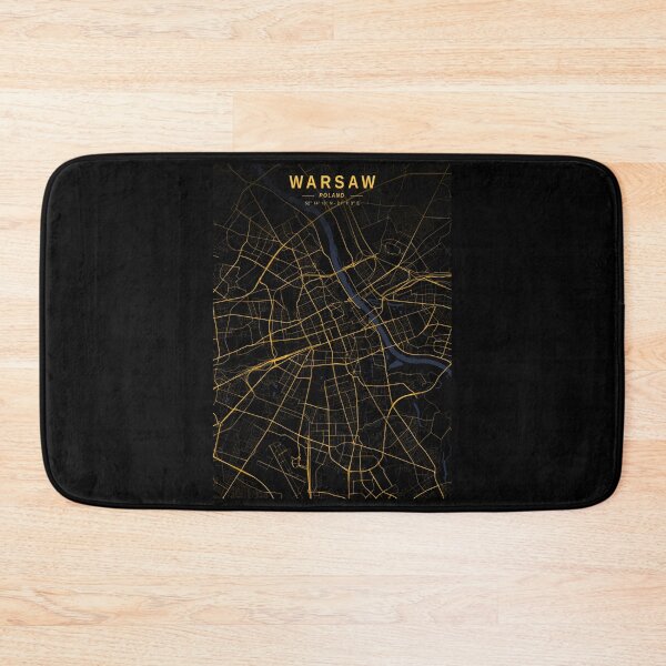 Item preview, Warsaw Golden Map designed and sold by My Digital Mind.