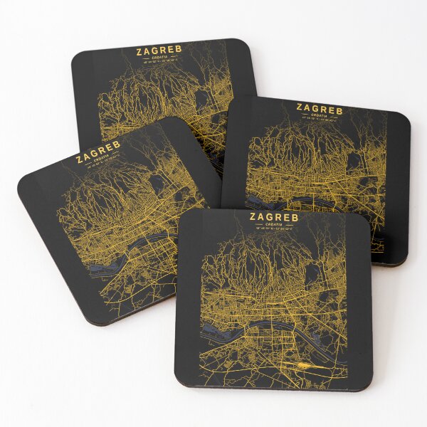 Item preview, Zagreb Golden Map designed and sold by My Digital Mind.