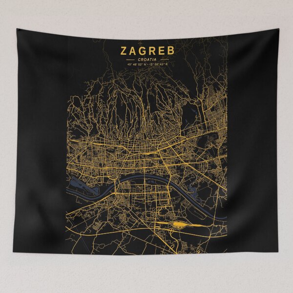 Item preview, Zagreb Golden Map designed and sold by My Digital Mind.