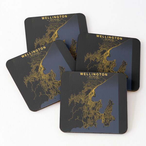 Item preview, Wellington Golden Map designed and sold by My Digital Mind.