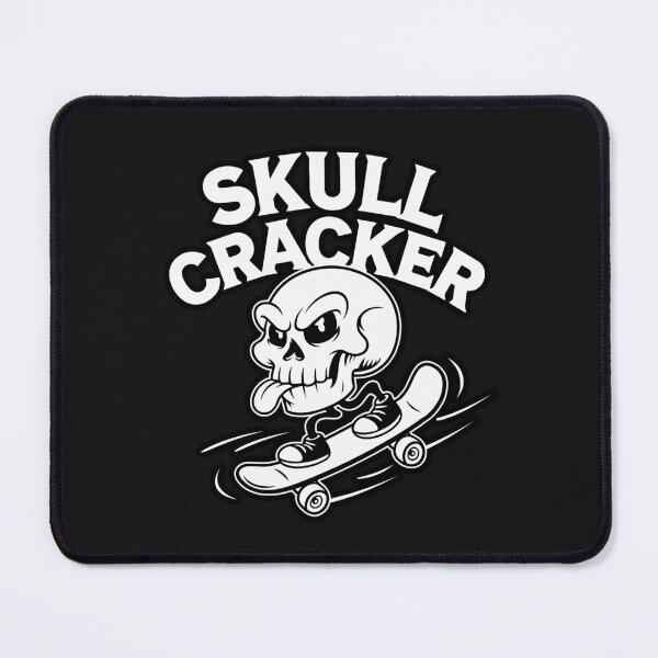 Item preview, Skull Cracker Skateboarding Skull Design  Cartoon Skull on Skateboard Graphic  Funny Skull Skater Illustration  Rad Skull Cracker Artwork  Black and White Skull Skateboarder designed and sold by Koolzilla.