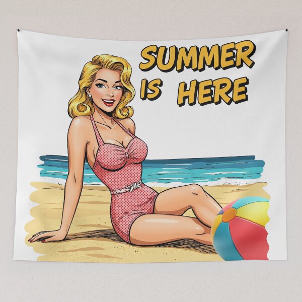 Item preview, Retro and Vibrant Summer designed and sold by JonelleTshirts.