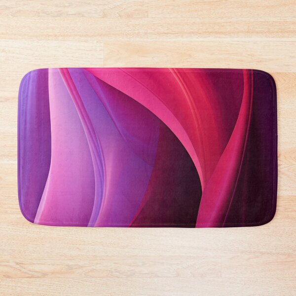 Item preview, Pink and purple fabric waves designed and sold by anytka.