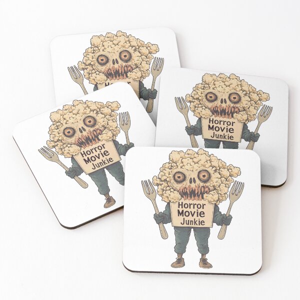 Item preview, Popcorn Monster Horror Art – Horror Movie Junkie Design, Creepy Cute Slasher Aesthetic designed and sold by casauslu.