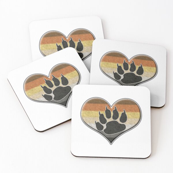 Item preview, Large Gay Bear Pride Flag Colored Heart designed and sold by LiveLoudGraphic.