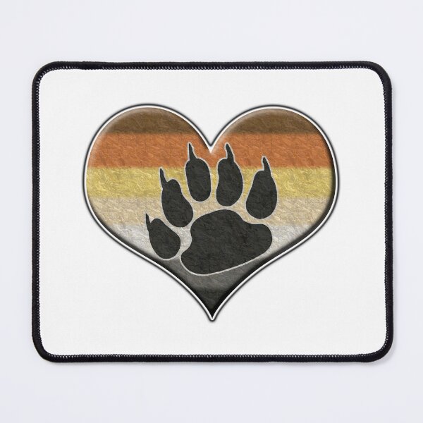 Item preview, Large Gay Bear Pride Flag Colored Heart designed and sold by LiveLoudGraphic.