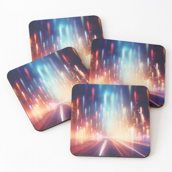 Item preview, Futuristic City Pulse: Light Trails in the Metropolis designed and sold by anytka.