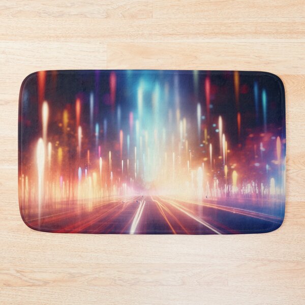 Item preview, Futuristic City Pulse: Light Trails in the Metropolis designed and sold by anytka.