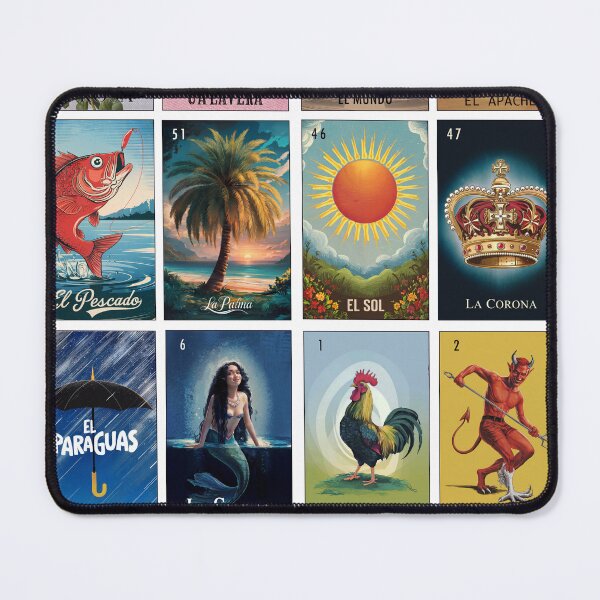 Item preview, Loteria Game Board - Tabla 09 designed and sold by matteflor.
