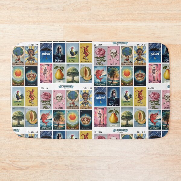 Item preview, Loteria Game Board - Tabla 09 designed and sold by matteflor.